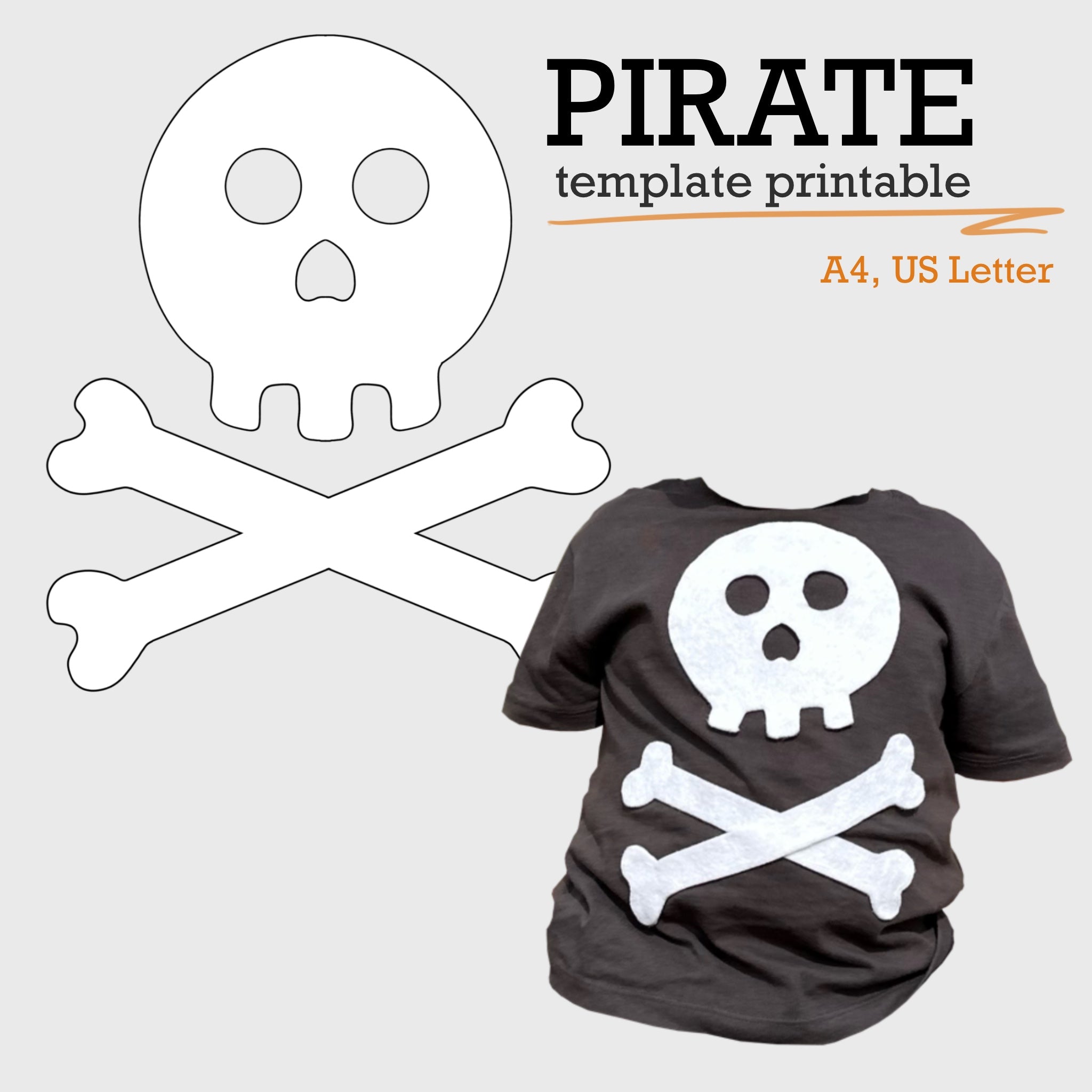 pirate stencil printable