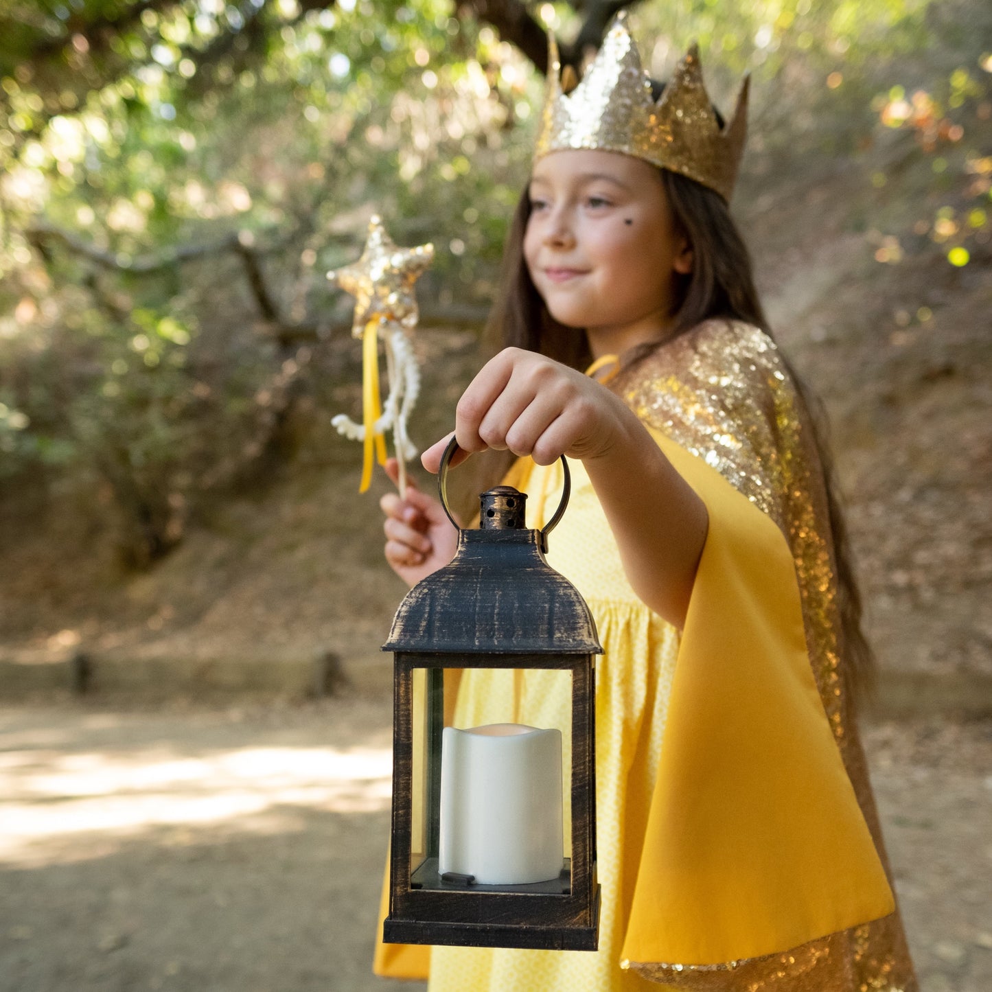 Gold sequin cape