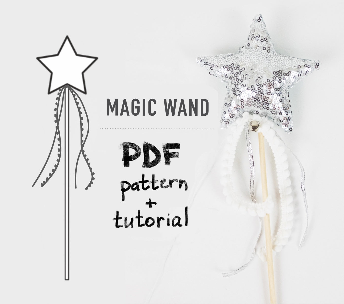 Magic Wand Pattern, DIY star wand