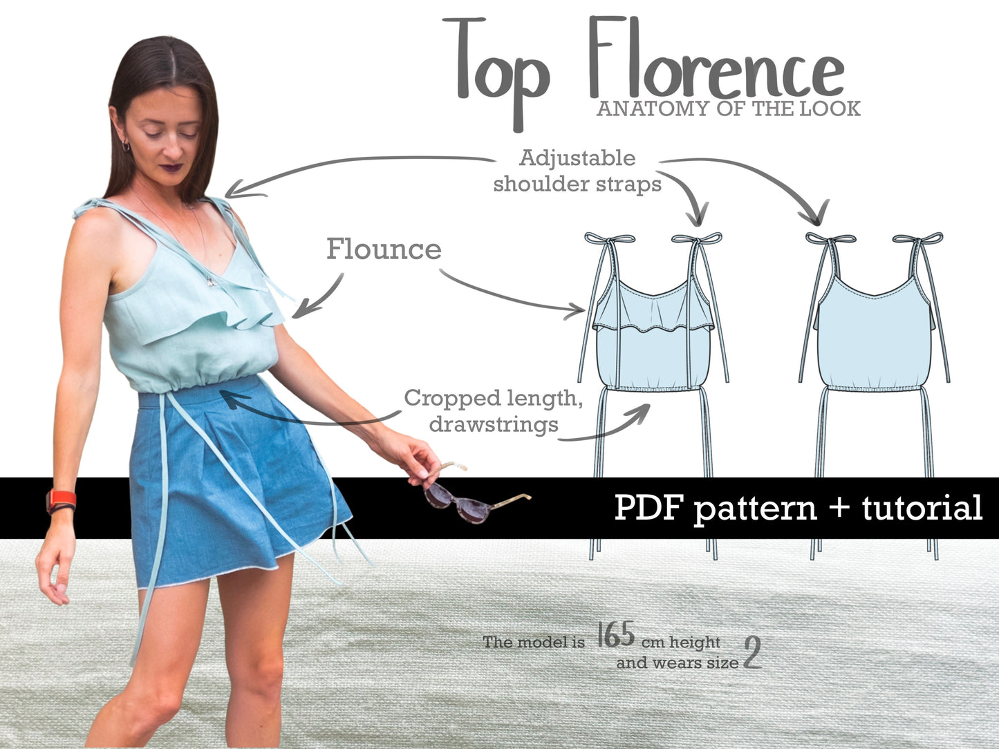 Top Florence digital sewing pattern