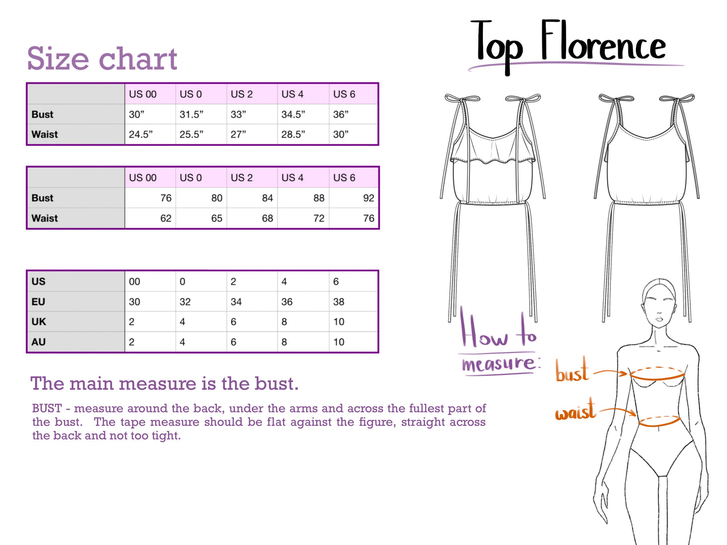 Top Florence digital sewing pattern