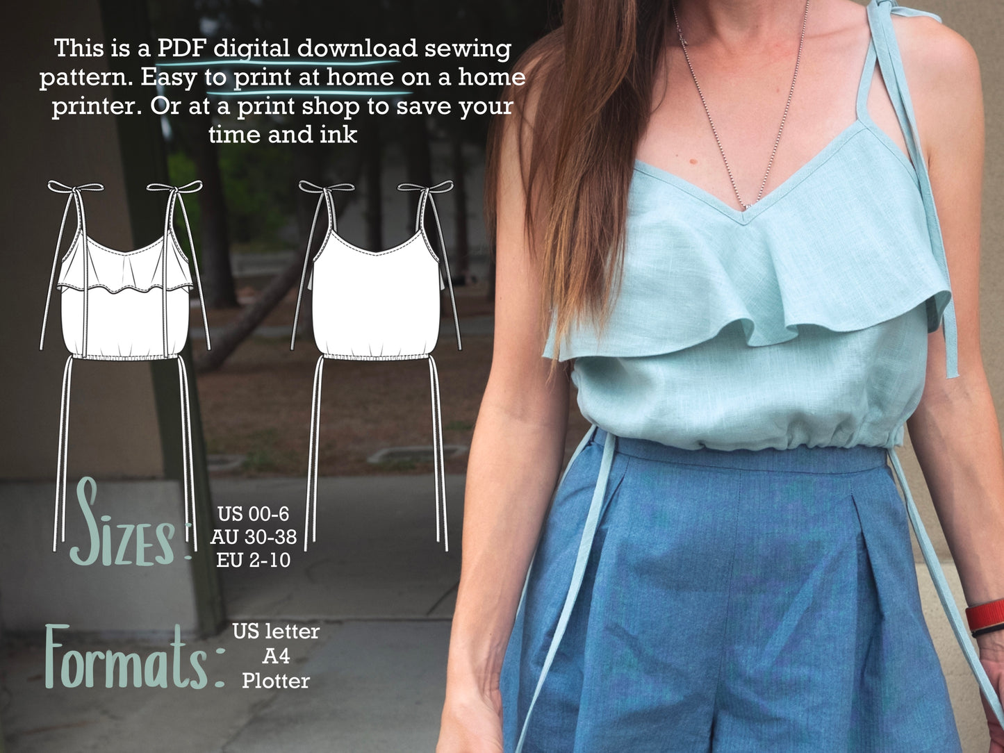 Top Florence digital sewing pattern