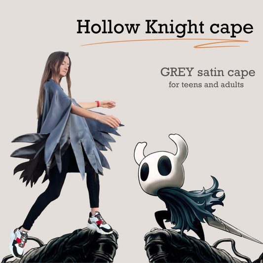 Hollow Knight gray cloak cosplay for teens and adults