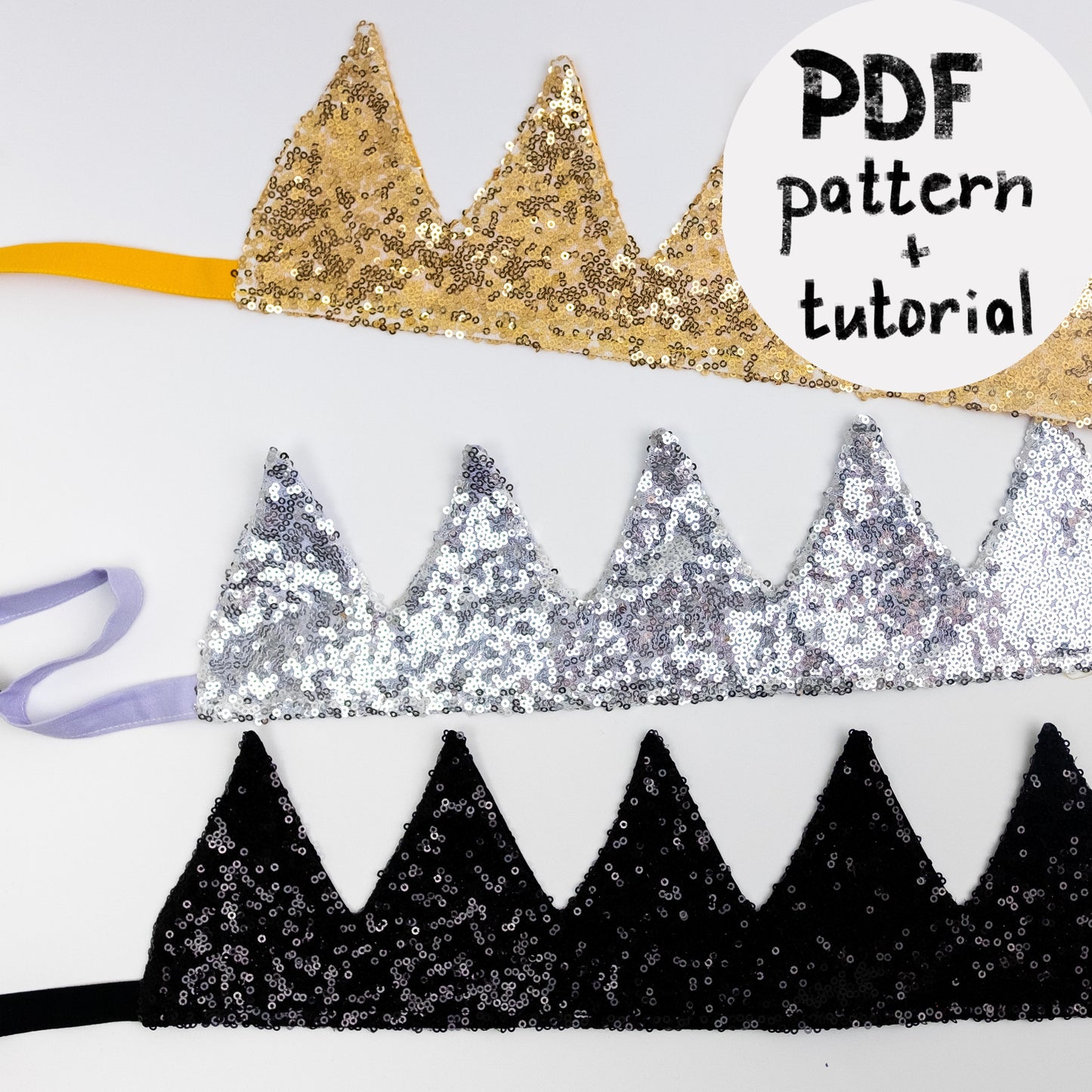 Magic Crown Pattern, DIY fabric crown