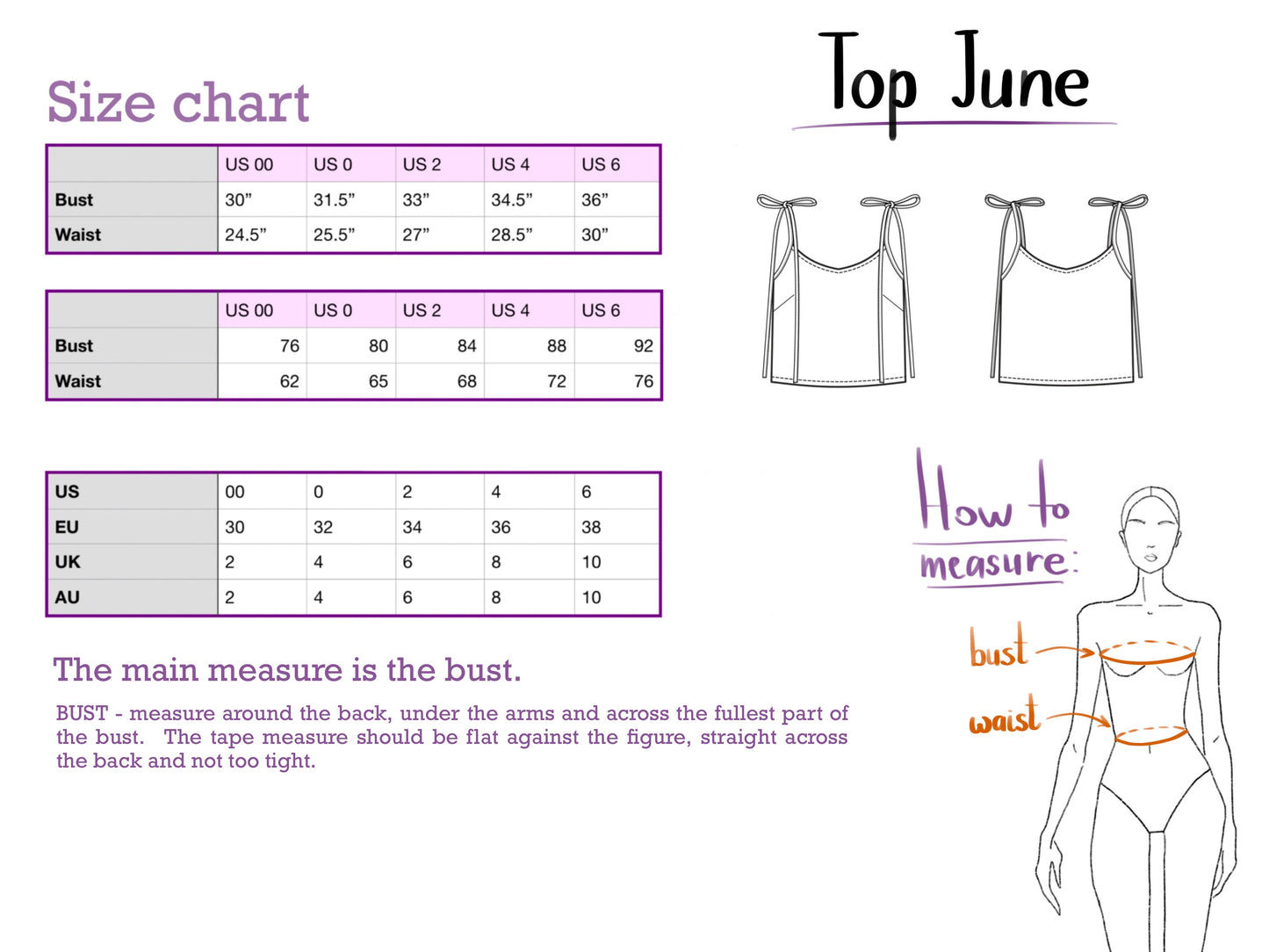 Top June digital sewing pattern