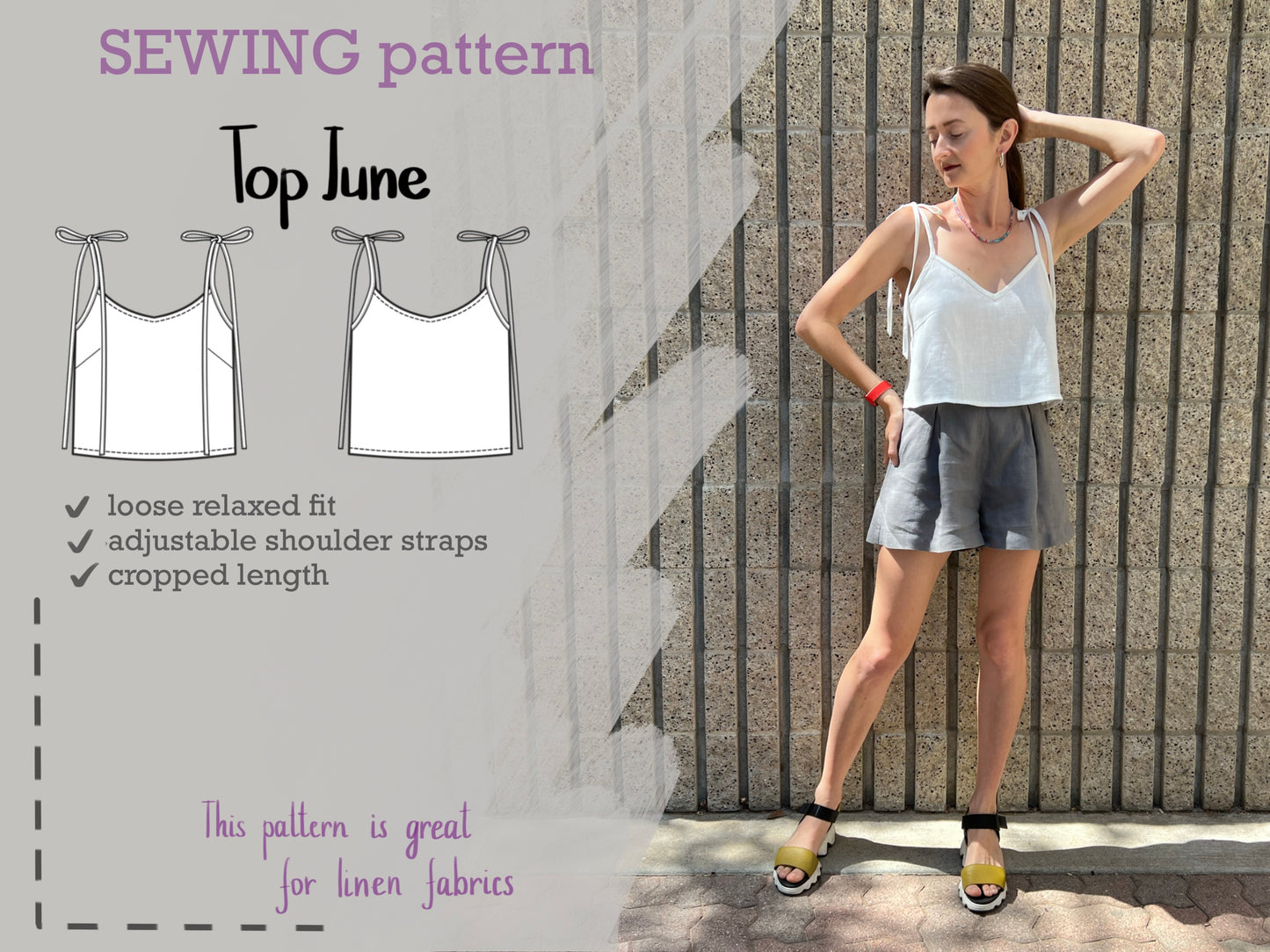 Top June digital sewing pattern